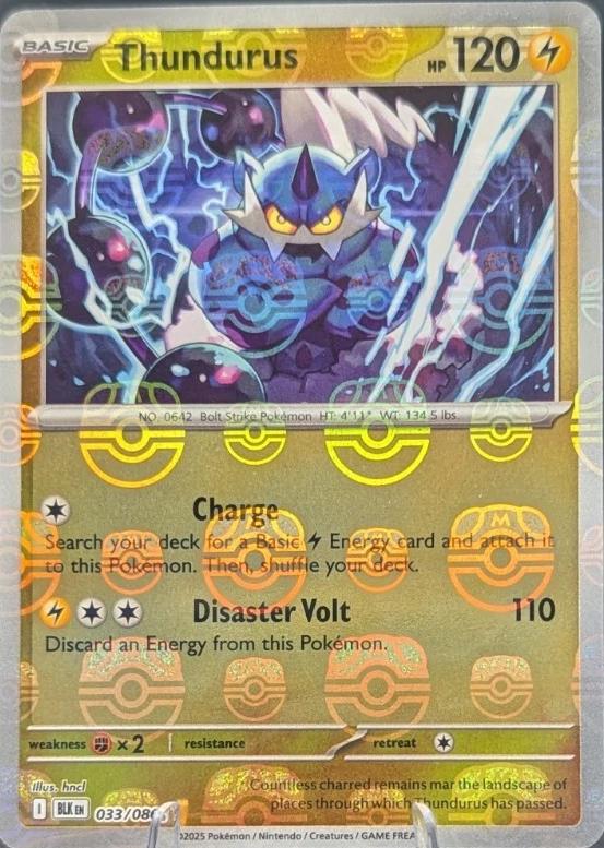 Black Bolt Thundurus [Master-Ball] Pokémon card